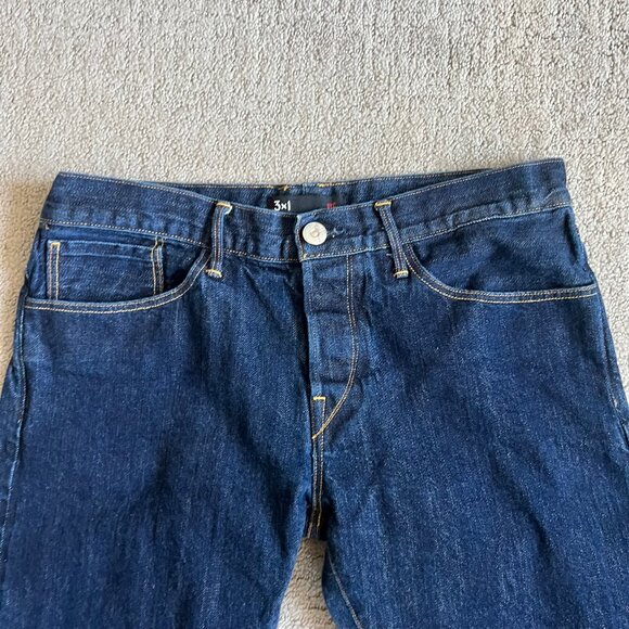 3x1 NYC Men’s M5 Slim Selvedge Raw Denim Jeans Sz 33x28 Made In USA M5SL20070 #1 - Picture 3 of 16